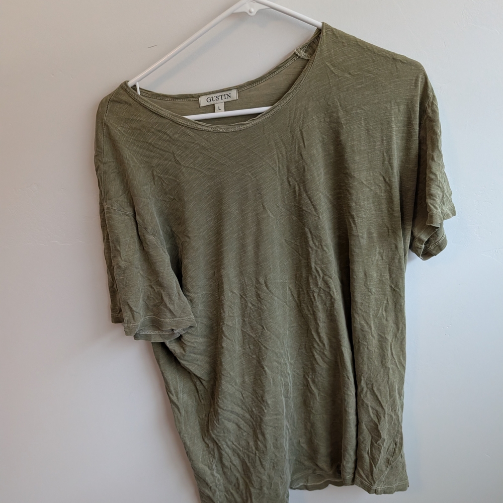 Gustin Olive Green T-Shirt